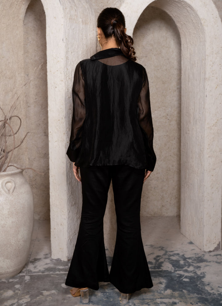 Black Zardozi Co-ord Set